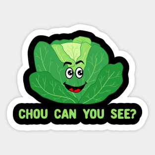 Chou Can You See - Vegan Kawaii Cabbage Sticker